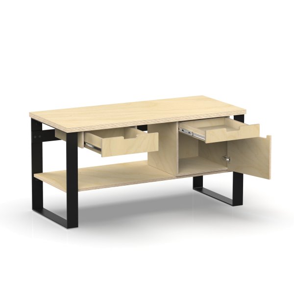 Profi Design Werkbank 1500 x 750 x 850 mm + 40mm Arbeitsplatte + Boden