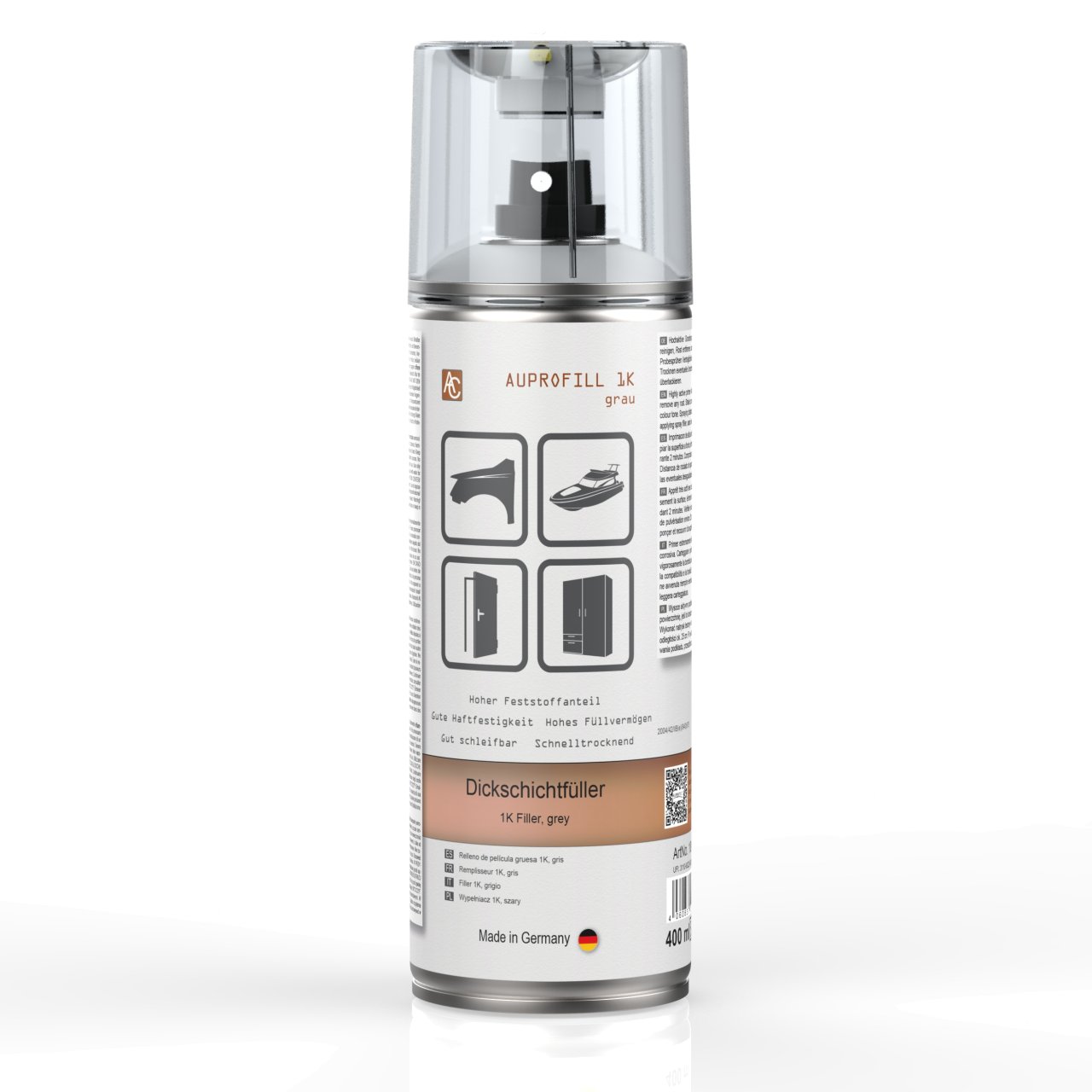 1 Dose AUPROFILL 1K Dickschichtfüller grau 400ml