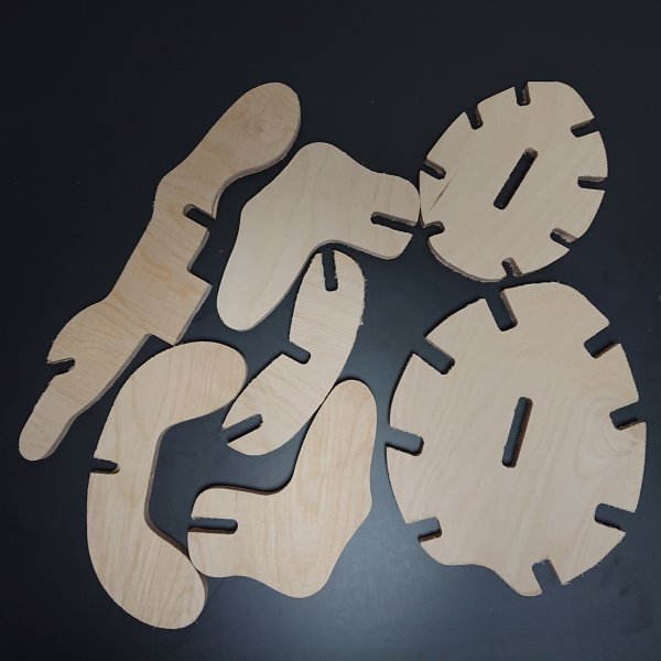3D Holzbausatz Multiplex Birkenholz Konstruktions-Puzzle Modell Schildkröte