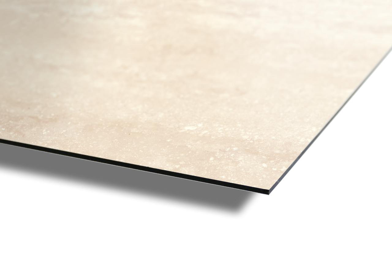 Aluverbundplatte Travertino Creme GP Wandpaneel Wandverkleidung mit Struktur