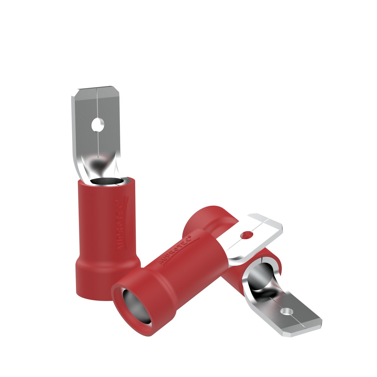 10 Flachstecker männlich 0,5 - 1,5 mm² Teilisoliert MDD | Steckbreite: 6,3 mm