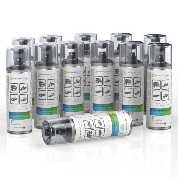 AUPROPAINT GLOSS Lackspray schwarz glänzend 400ml