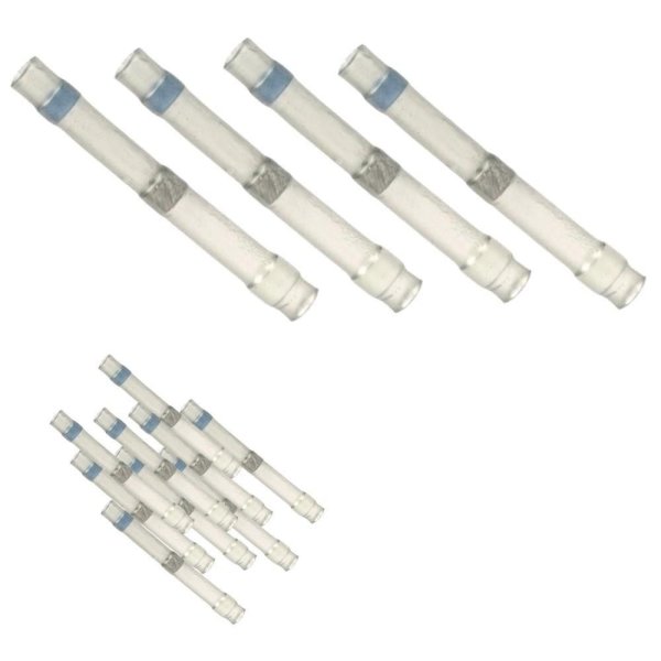 25 trozo lötverbinder schrumpfverbinder stossverbinder blanco 0,3-0,5 mm²