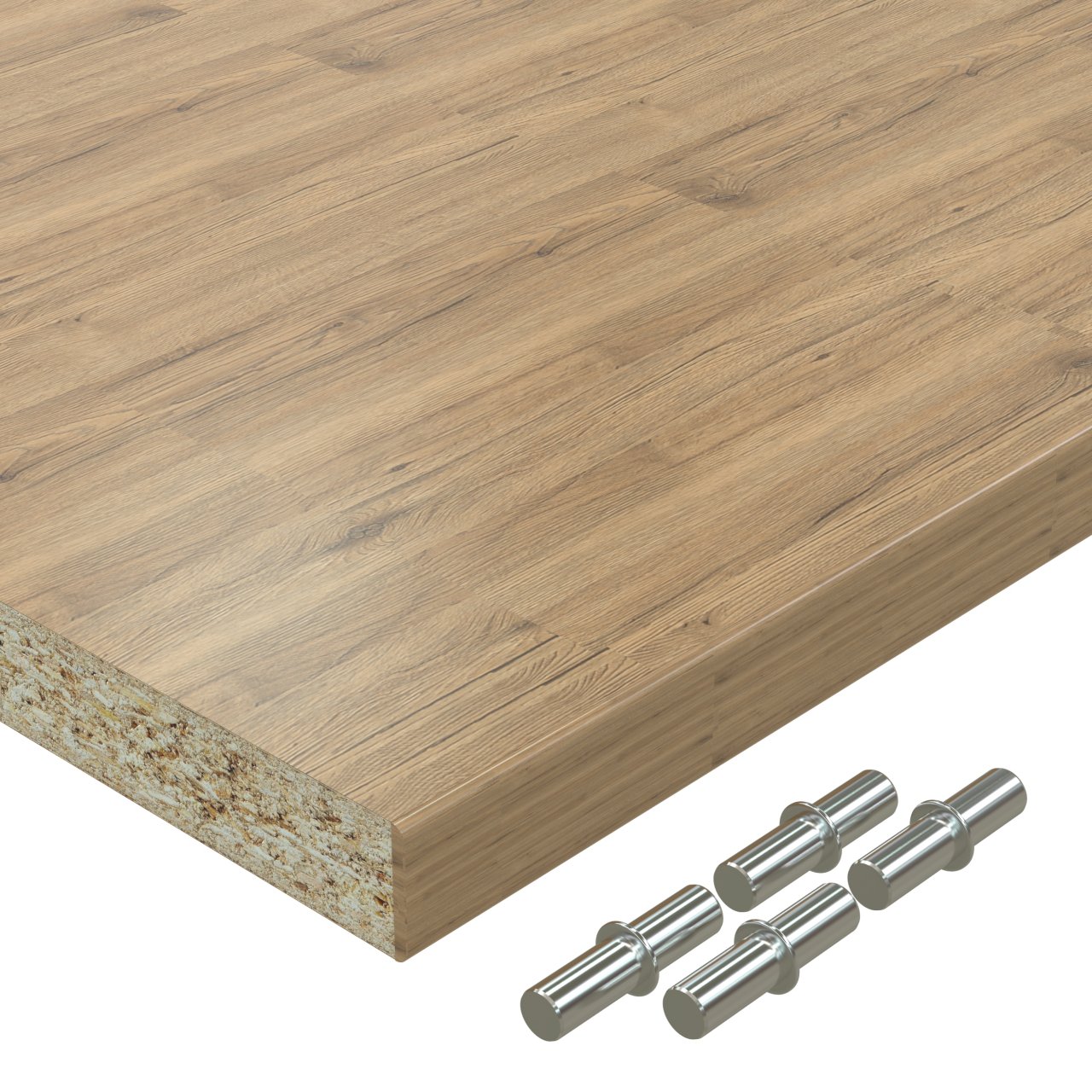 Einlegeboden Eiche Sanremo Classic bis 1000 x 800 mm Regalboden 19 mm melaminharzbeschichtet mit ABS Kante