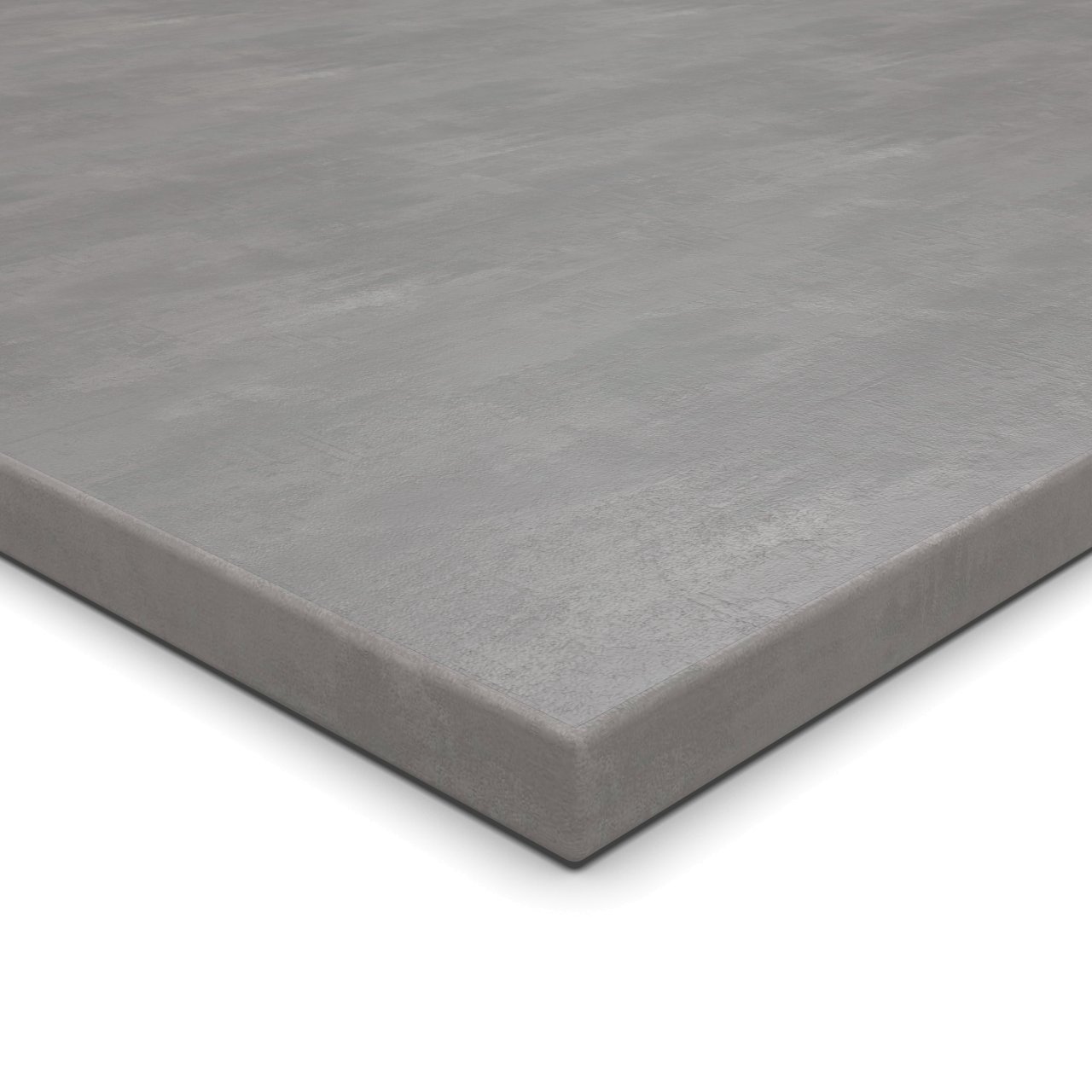 500x500 mm Tischplatte Beton Perlgrau Dekor Spanplatte 28 mm mit ABS Kante Umleimer