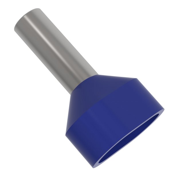 Twin Aderendhülsen 16 mm² isoliert blau | auprotec.com