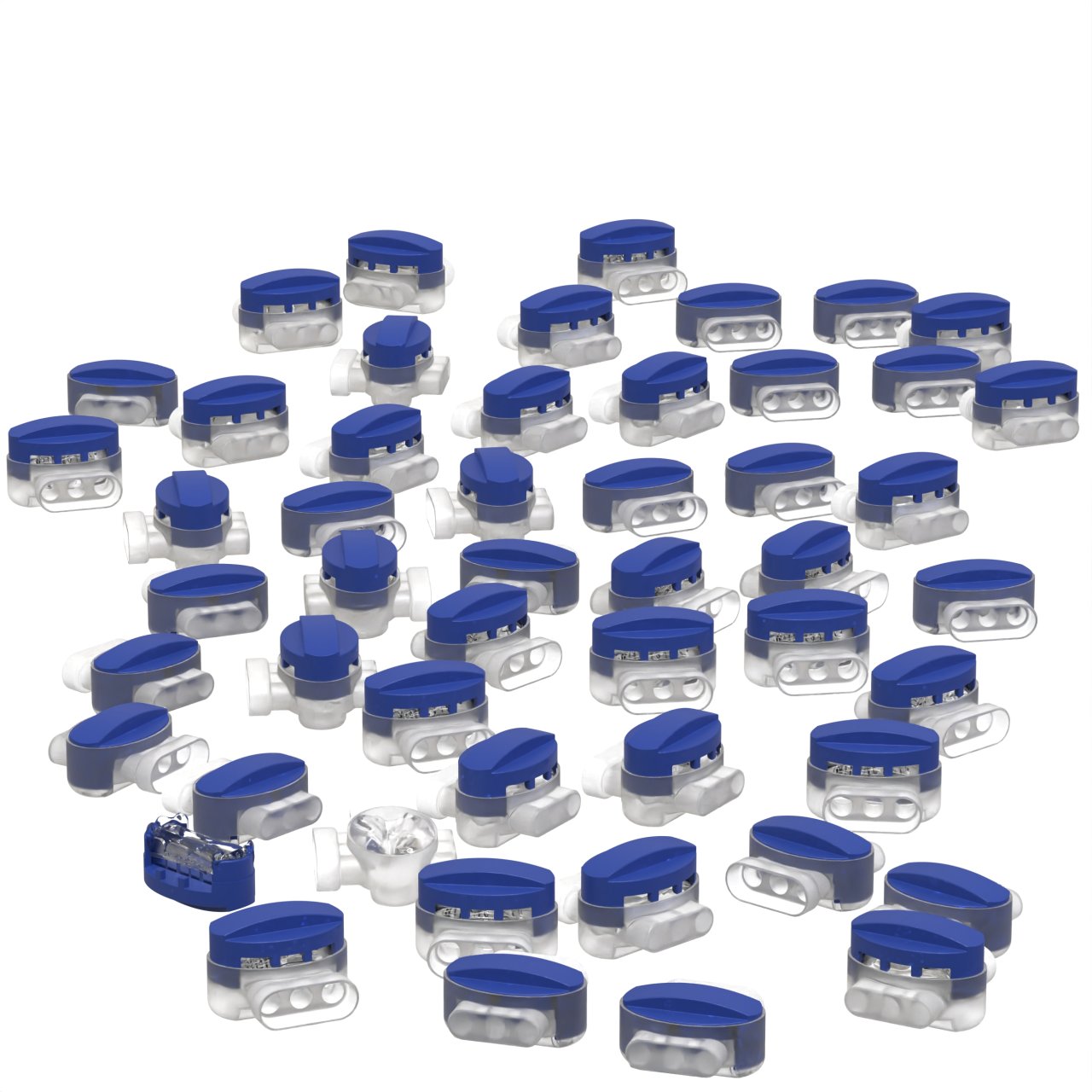 50 Kabelverbinder wasserdicht Universal Kabelklemmen für Begrenzungskabel