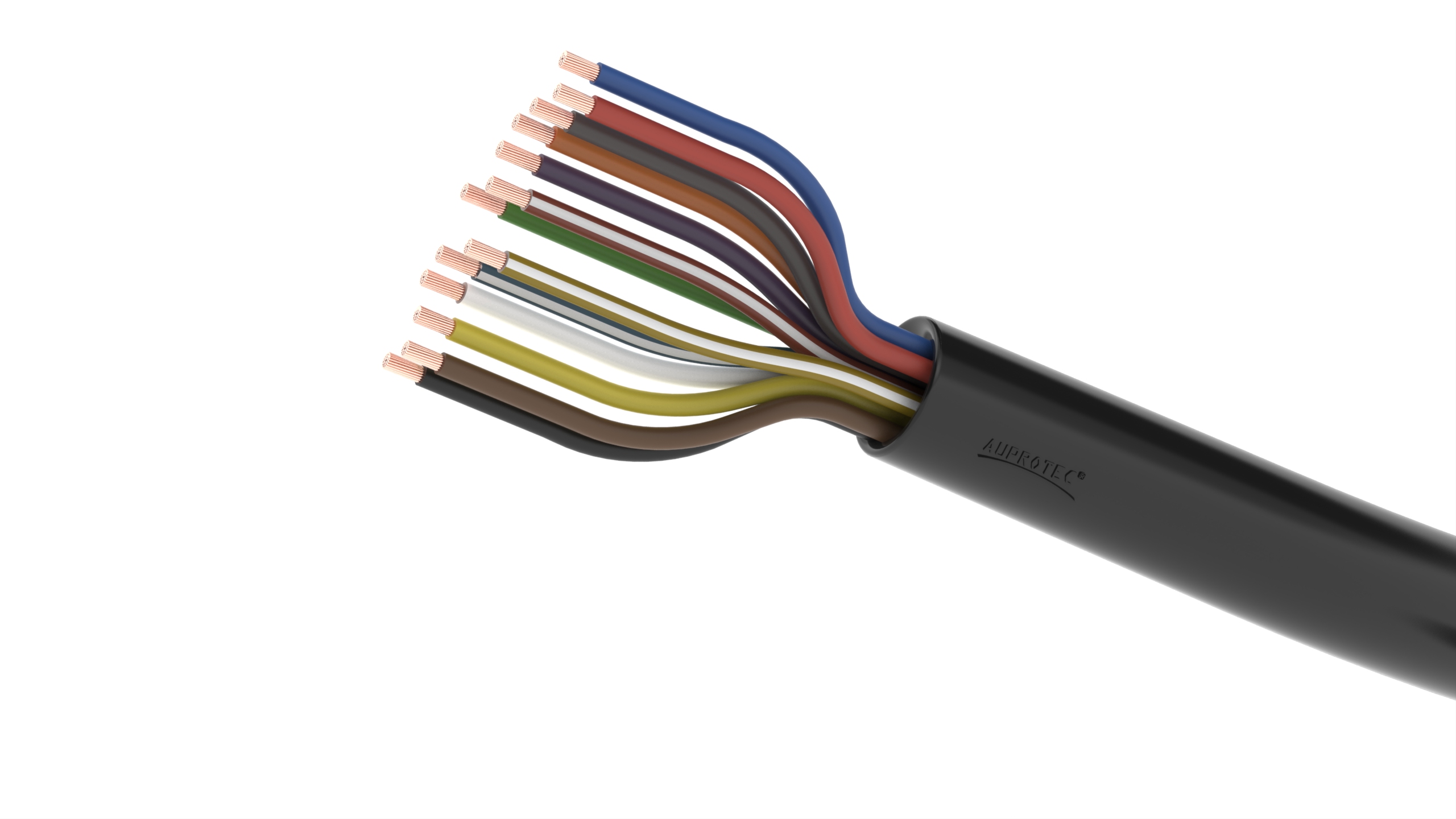 Vert AUPROTEC Câble unipolaire 1,5 mm² FLRY-B Fil Électrique en Anneau 10m 