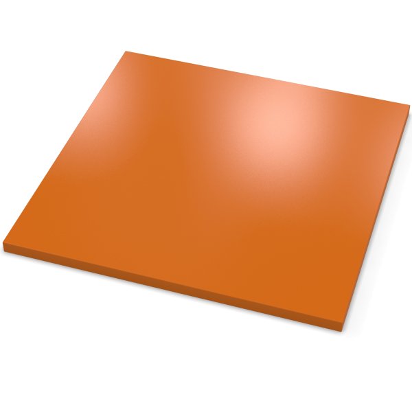 Płyta wiórowa dekoracyjna 19 mm, blat pomarańczowy, melaminowany, wykończony obrzeżem ABS