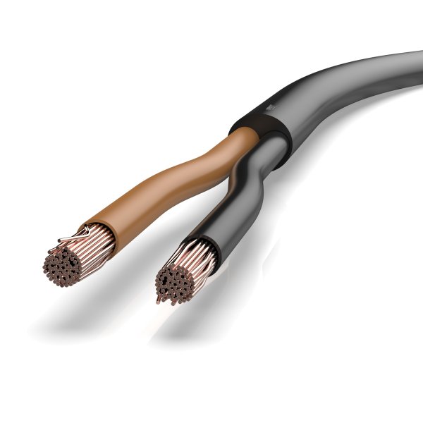 Przewód okrągły 2 x 1,5 mm² Kfz kabel 2 rdzeniowy czarno-brązowy, sprzedawane na metry