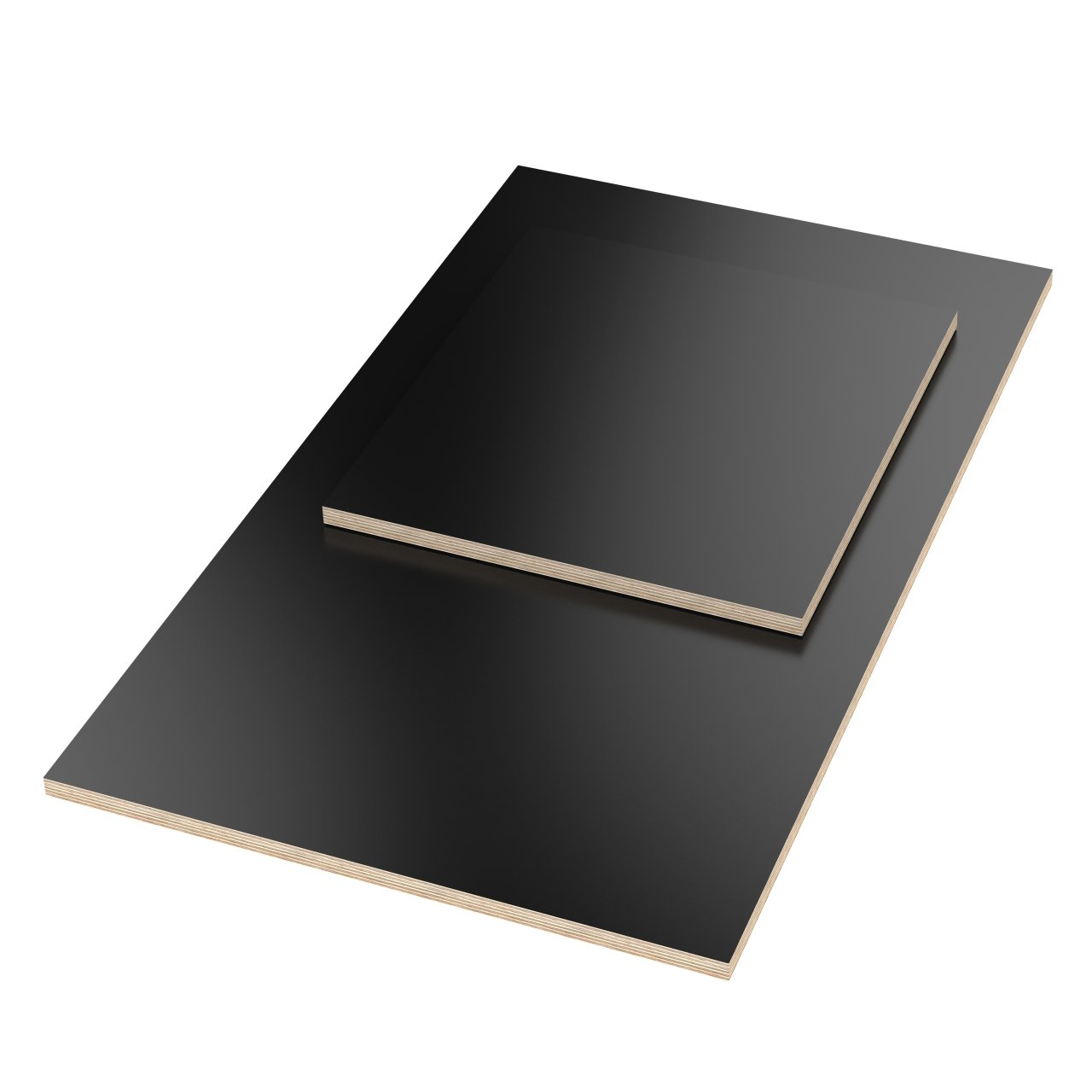 700x400 mm Multiplexplatte Eckig schwarz melaminbeschichtet Tischplatte Birke Holzplatte 18 mm