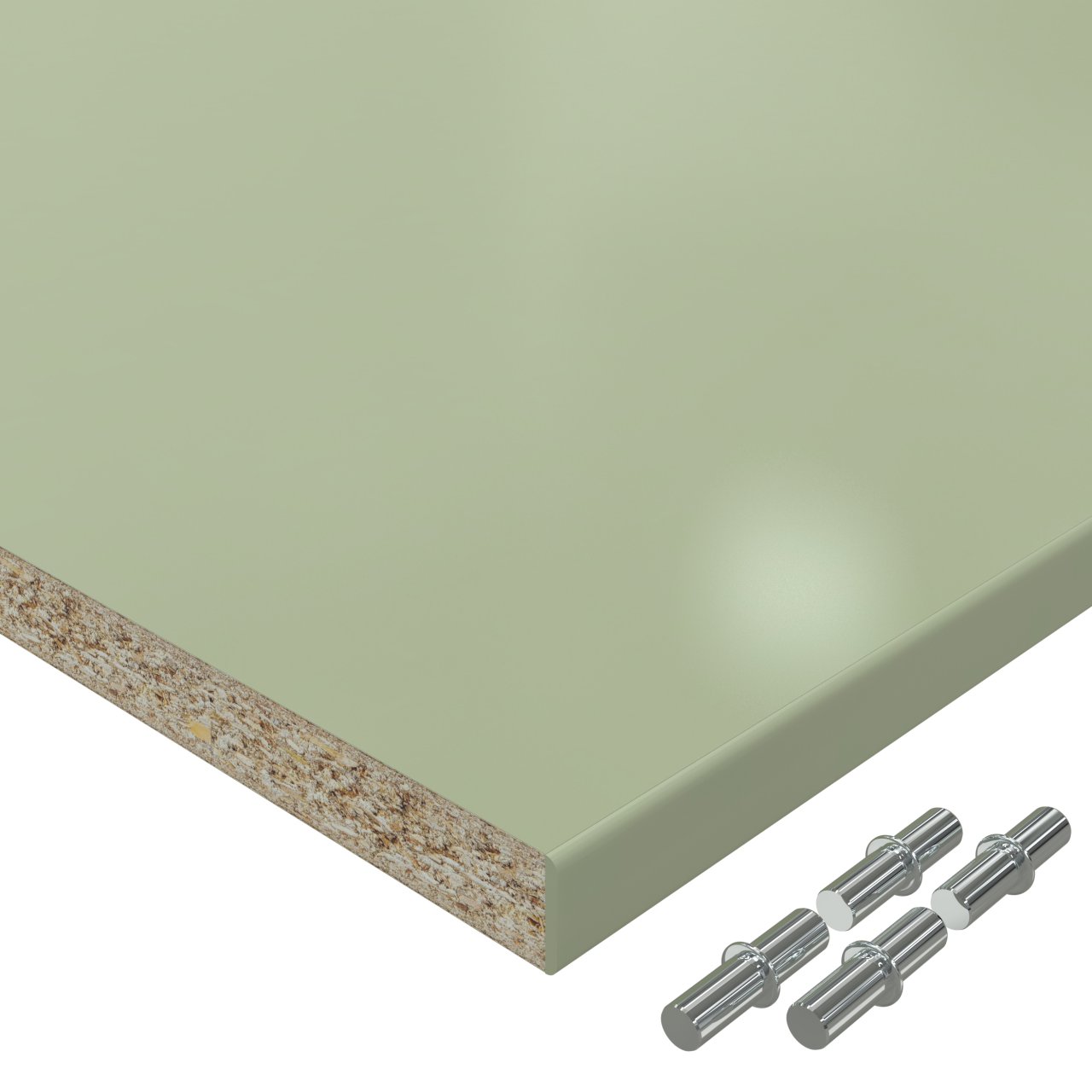 Einlegeboden Dekor Avocado Green 22458MN bis 1000 x 800 mm Regalboden 19 mm melaminharzbeschichtet mit ABS Kante