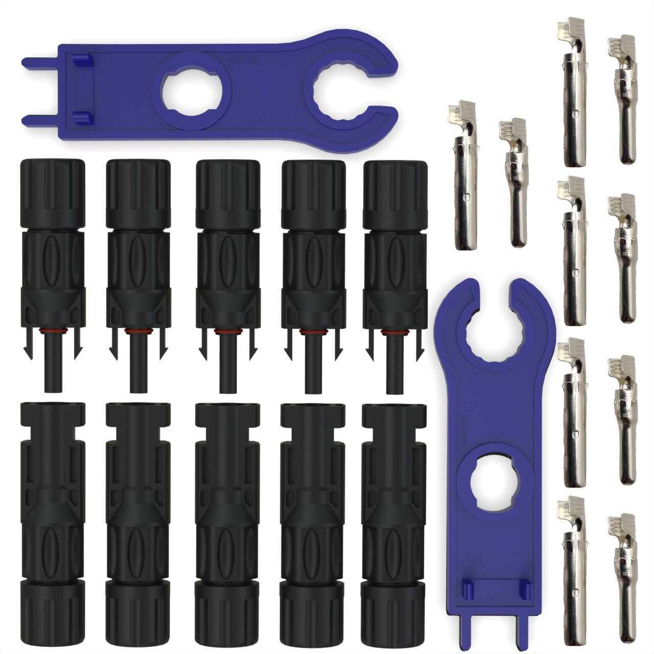 5 Paar Solarstecker PV Verbinder für 2,5-6mm² Solarkabel 1500V