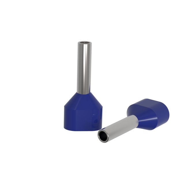 Twin Aderendhülsen 2,5 mm² isoliert blau | auprotec.com