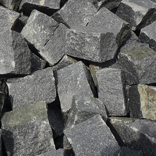 Granit Pflastersteine Naturstein 9/11 schwarz als Kleinmenge