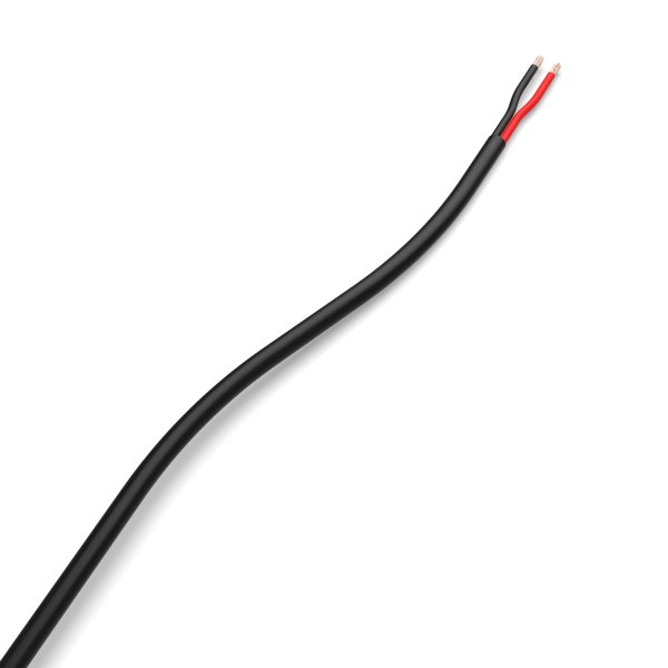 Einfarbiges Kabel Rot-Schwarz 2x0,52 12-24V Länge 6 Meter