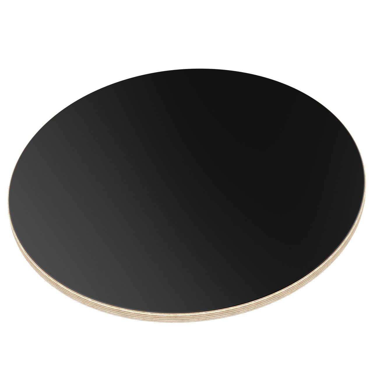 Ø1000 mm / 100 cm Multiplexplatte Rund schwarz melaminbeschichtet Tischplatte Birke Holzplatte 18 mm