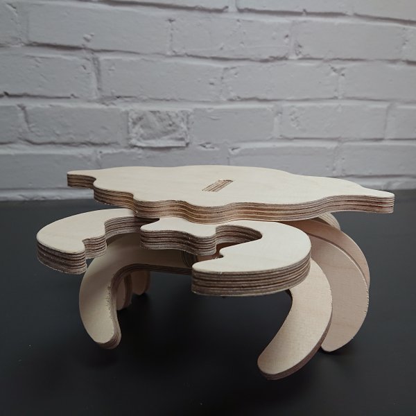 3D Holzbausatz Multiplex Birkenholz Konstruktions-Puzzle Modell Krabbe