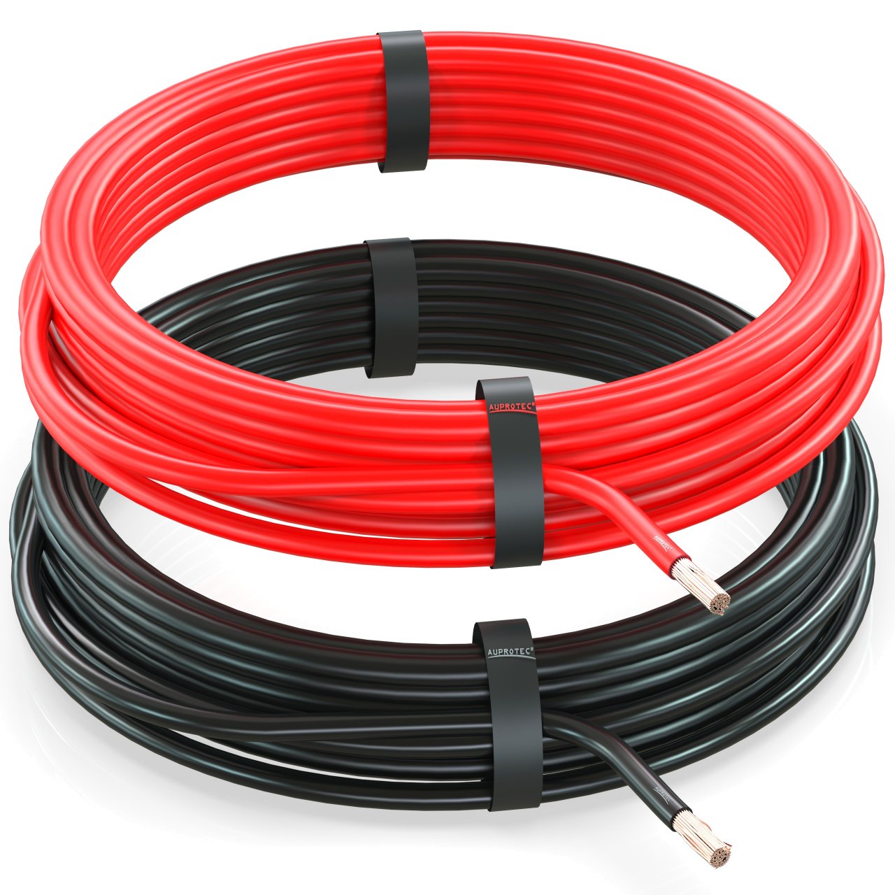 2x 20m Fahrzeugleitung 6,00 mm² FLRY-B Kfz Kabel Set: 2 Farben á 20 Meter