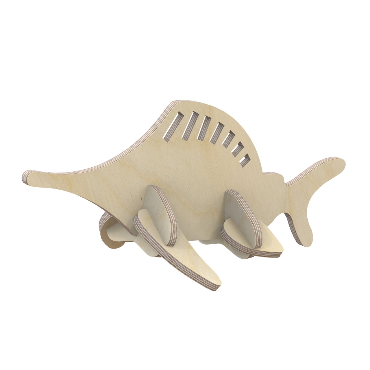3D Holzbausatz Multiplex Birkenholz Konstruktions-Puzzle Modell Fisch