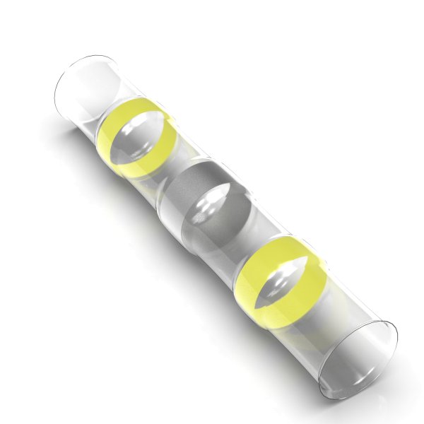 Lötverbinder 4,0 - 6,0 mm² gelb mit Schrumpfschlauch Ø 6 mm