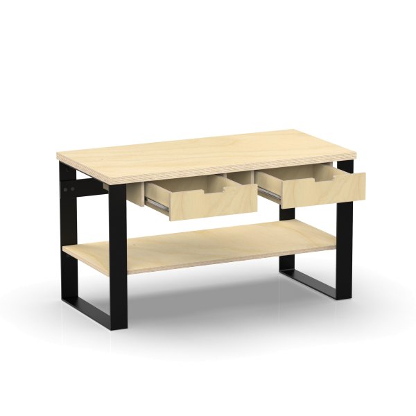 Profi Design Werkbank 1300 x 750 x 850 mm + 40mm Arbeitsplatte + Boden