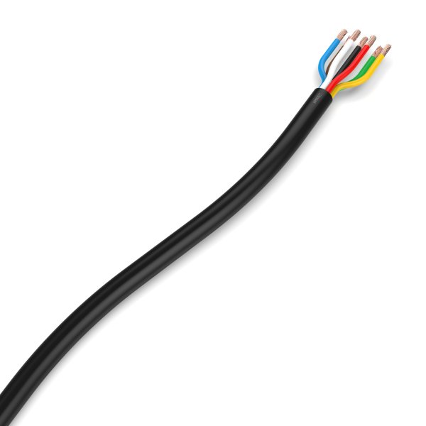 Câble pour remorque 7 x 1,0 mm² câble rond 7 fils