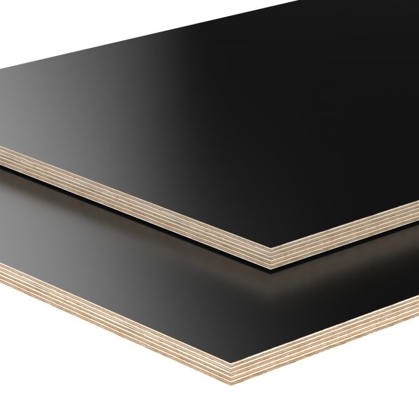 80x40 cm AUPROTEC Tischplatte 18mm schwarz 800 mm x 400 mm rechteckige Multiplexplatte melaminbeschichtet von 40cm-200cm auswählbar Ecken Radius 100mm Birken-Sperrholzplatten Auswahl 