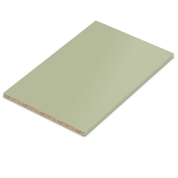 19 mm Einlegeboden Regalboden Dekor Avocado Green mit ABS Kante max 1000 x 800