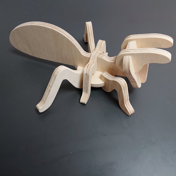 3D Holzbausatz Multiplex Birkenholz Konstruktions-Puzzle Modell Ameise