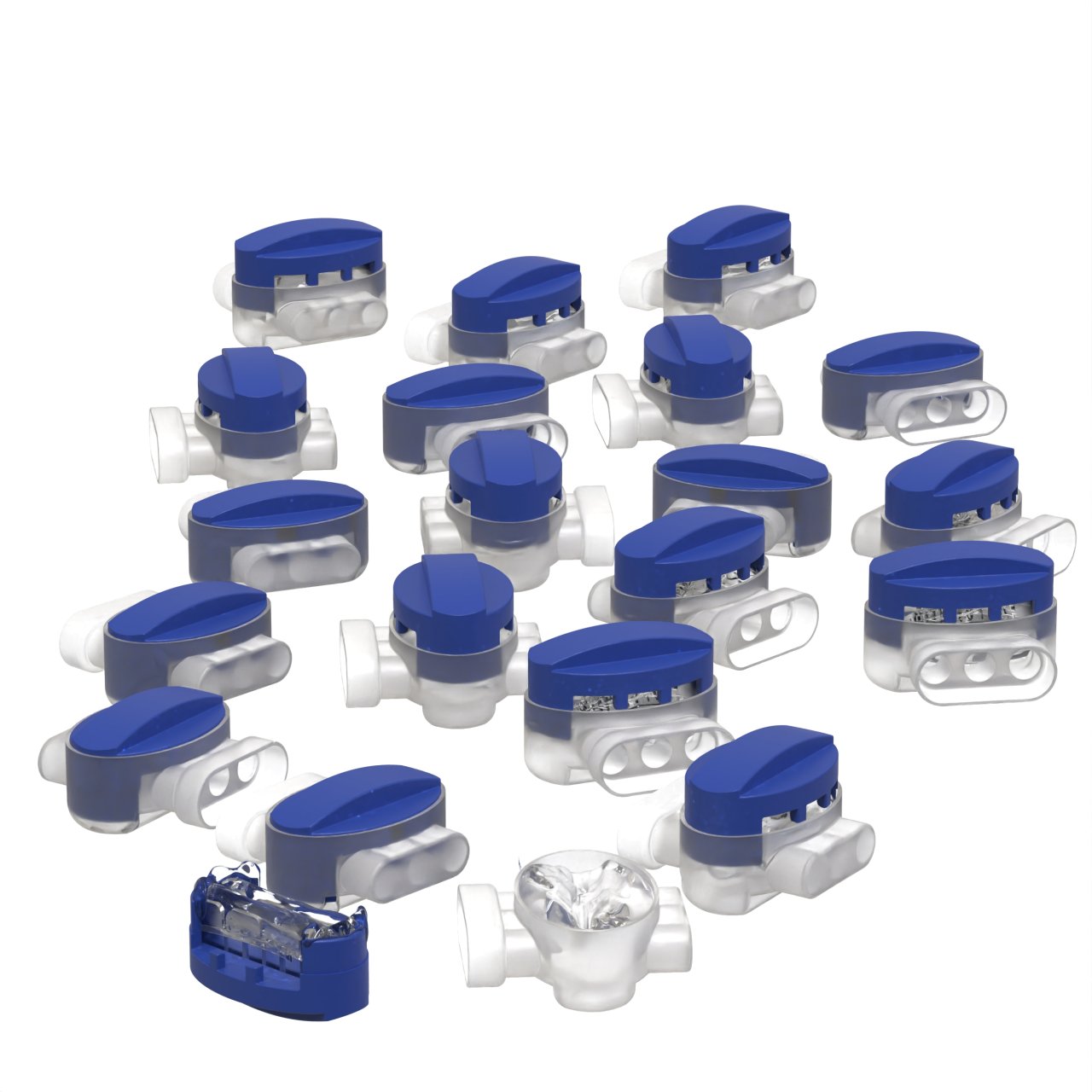 20 Kabelverbinder wasserdicht Universal Kabelklemmen für Begrenzungskabel