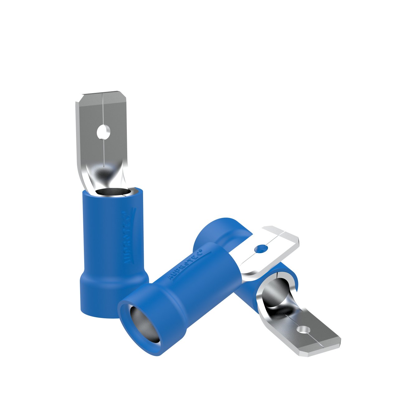 10 Flachstecker männlich 1,5 - 2,5 mm² Teilisoliert MDD | Steckbreite: 6,3 mm