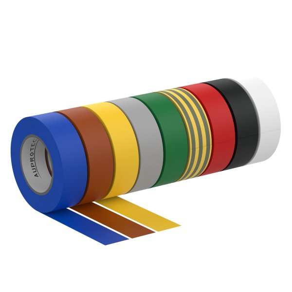 PVC Isolierband 19mm x 20m Klebeband Isoband für Elektriker Bastler weiss 