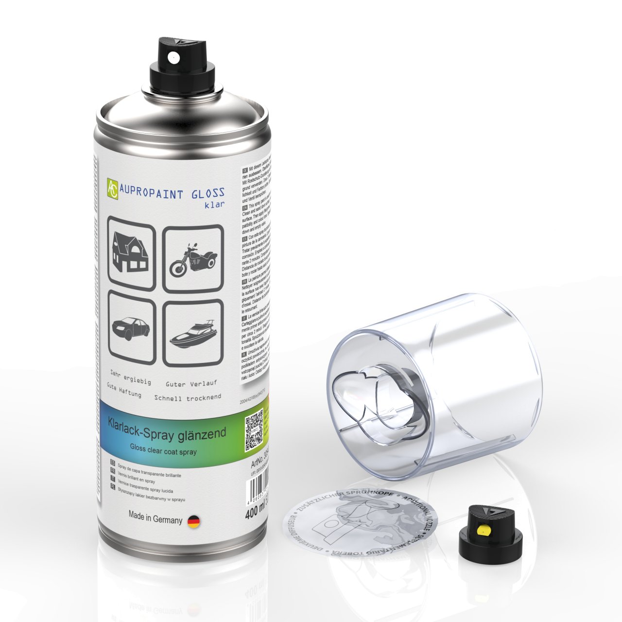 1 Dose AUPROPAINT GLOSS Klarlack Spray glänzend 400ml