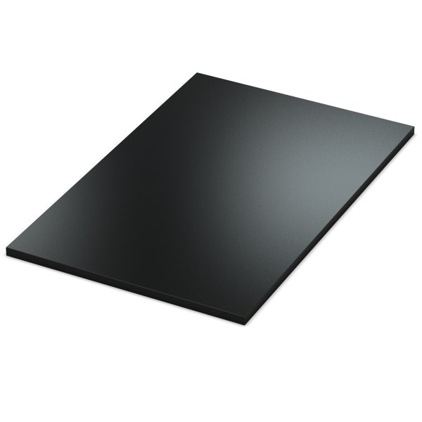 Dekor Spanplatte 19mm Tischplatte schwarz melaminharzbeschichtet mit ABS Kante Umleimer