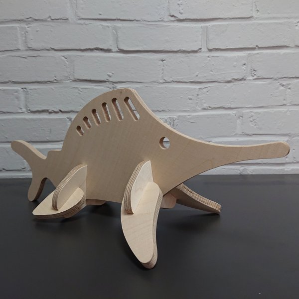 3D Holzbausatz Multiplex Birkenholz Konstruktions-Puzzle Modell Fisch