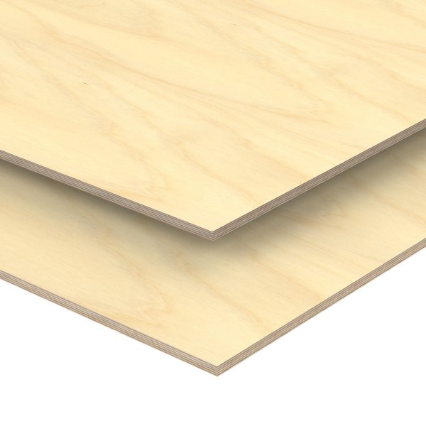 Auprotec Plateau de table multiplex 18 mm avec rayon dangles 100 mm rev/êtu de m/élamine Blanc