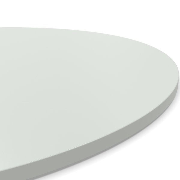 Dekor Spanplatte 19mm Tischplatte rund melaminharzbeschichtet grau mit ABS Kante Umleimer