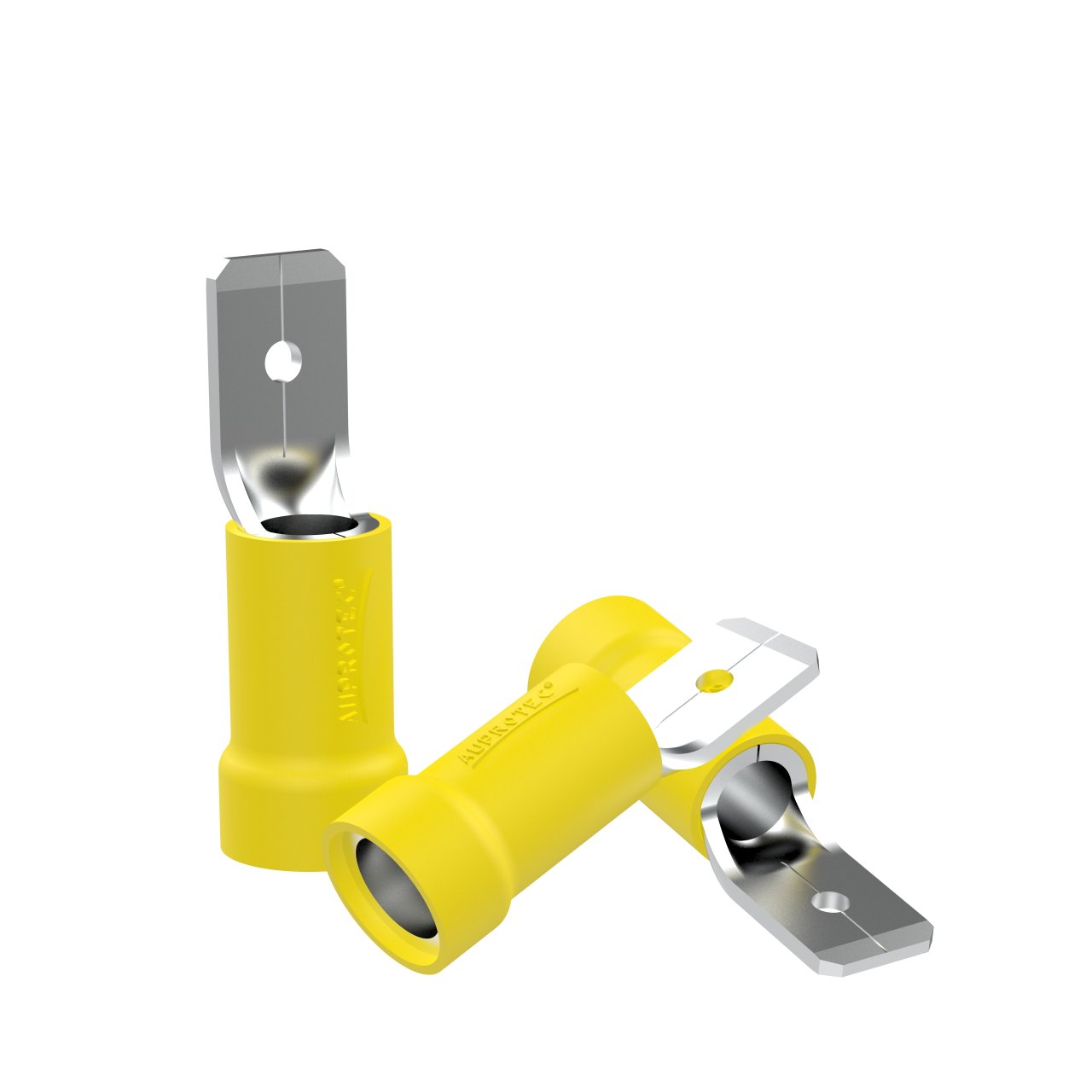 10 Flachstecker 4,0 - 6,0 mm² Teilisoliert MDD