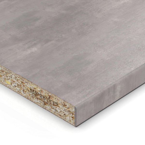 19 mm Einlegeboden Regalboden Dekor Beton Perlgrau beschichtet mit ABS Kante max 1000 x 800