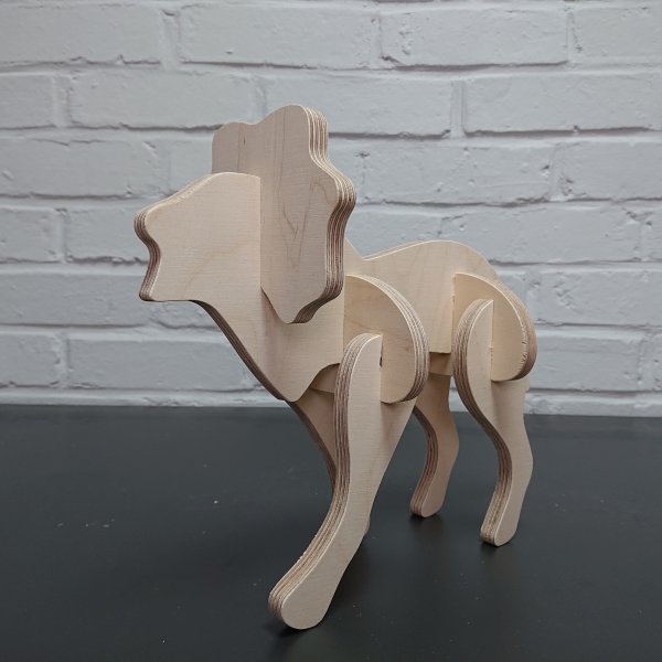 3D Holzbausatz Multiplex Birkenholz Konstruktions-Puzzle Modell Löwe