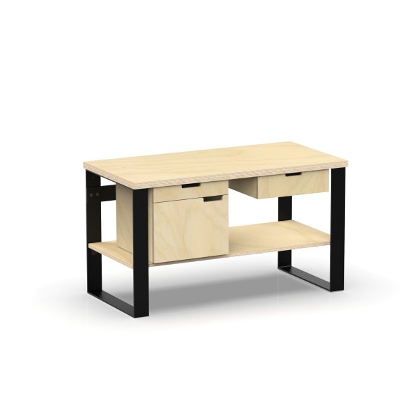 Profi Design Werkbank 1400 x 750 x 850 mm + 40mm Arbeitsplatte + Boden
