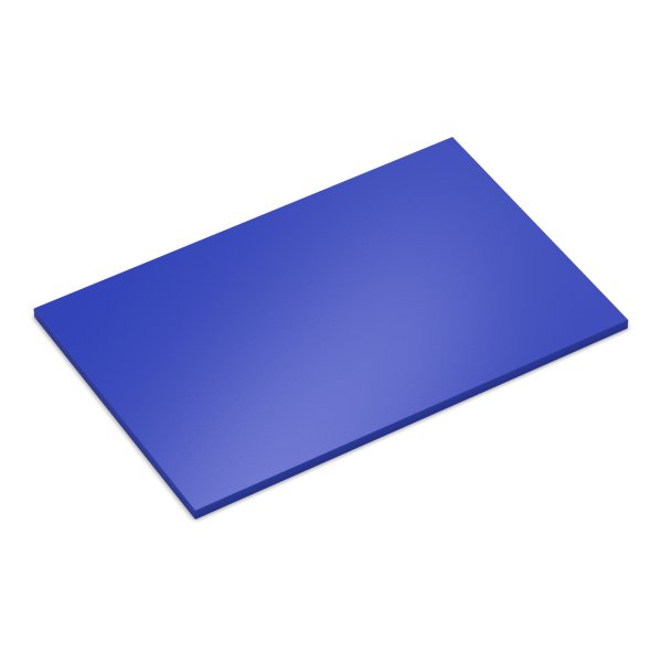 Płyta wiórowa dekoracyjna 19 mm, blat pokryty niebieską melaminą z obrzeżem ABS