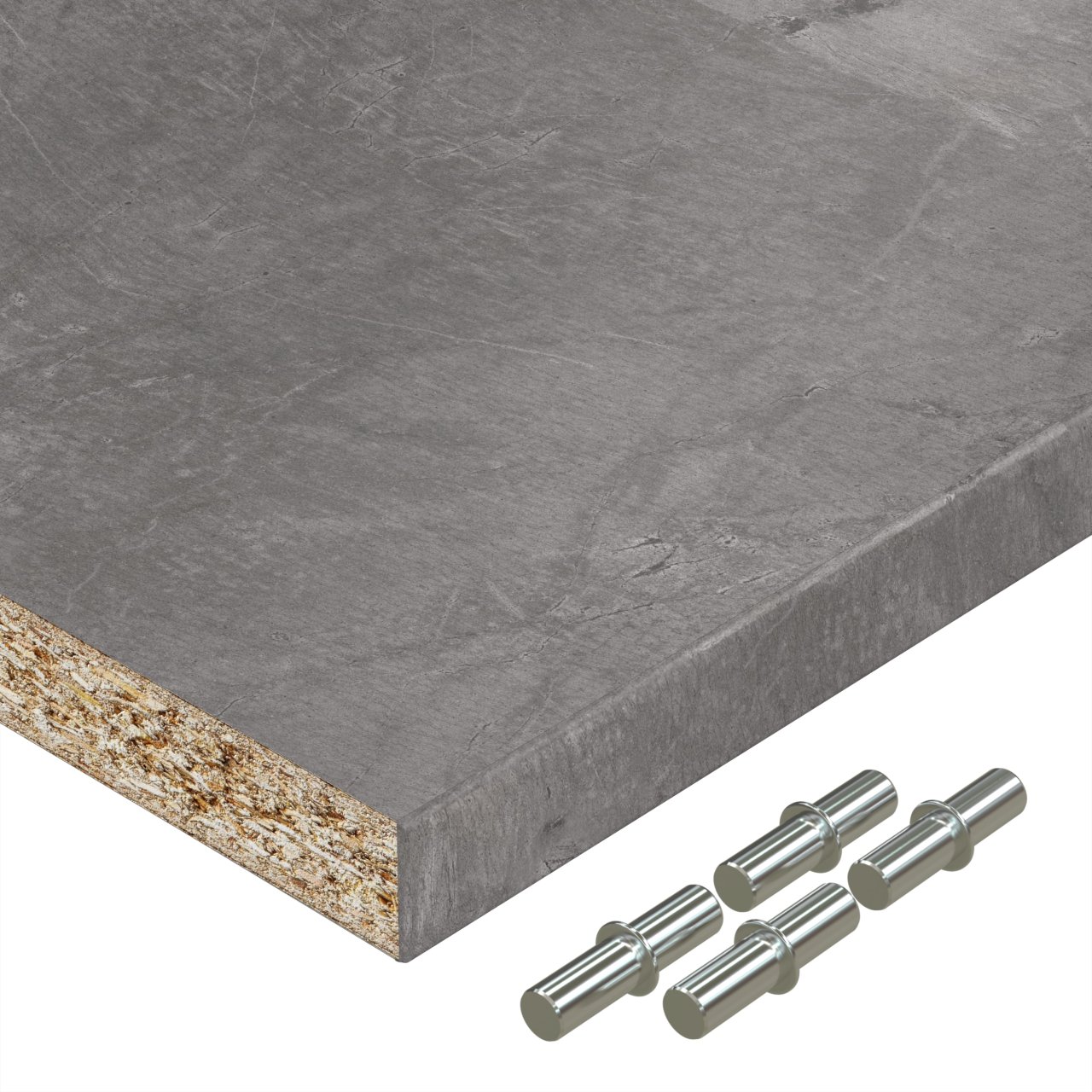 Einlegeboden Dekor Atlantic Stone Graphite bis 1000 x 800 mm Regalboden 19 mm melaminharzbeschichtet mit ABS Kante