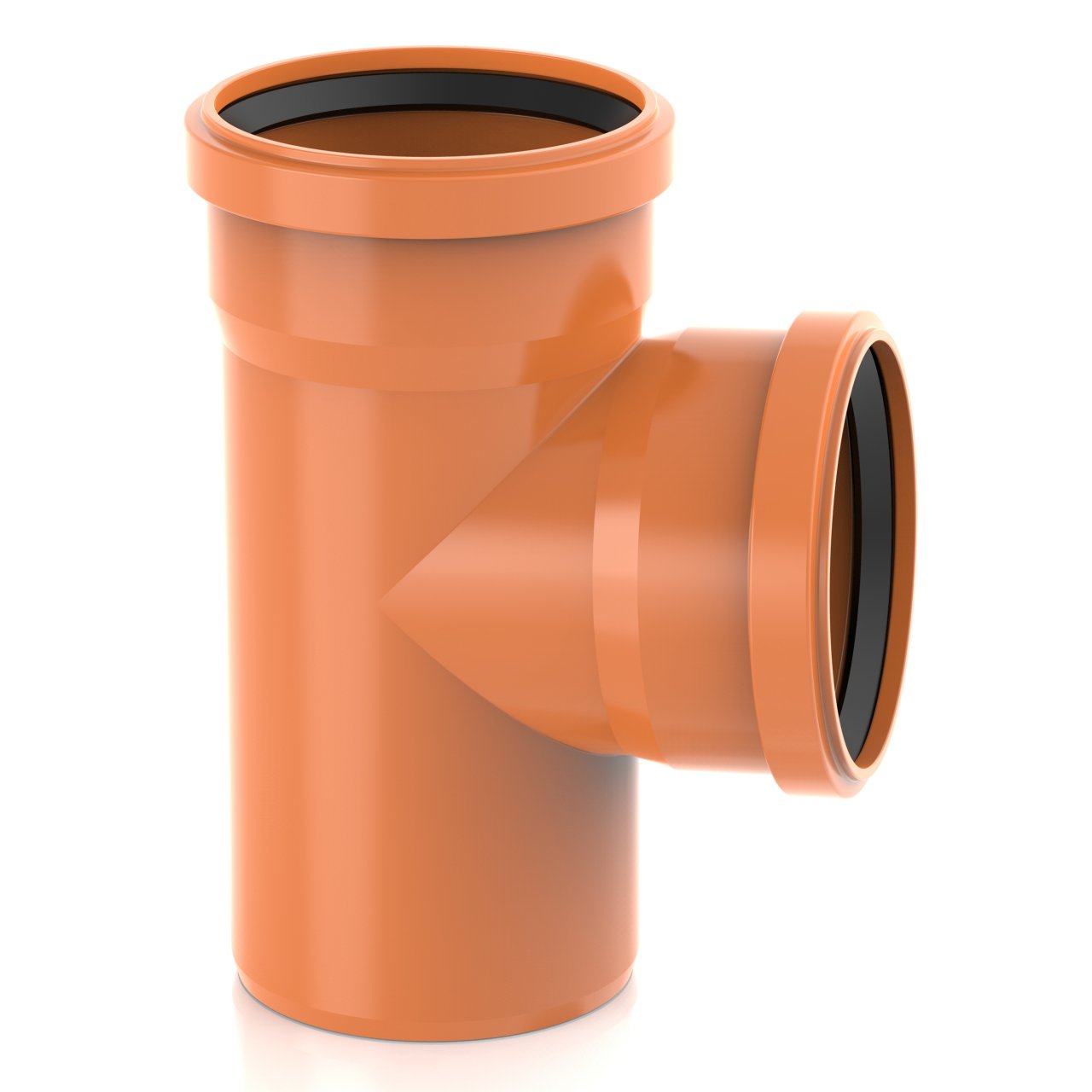 KG Rohr Abzweig DN 125/110 Kanalrohr Abwasserrohr T-Stück 87,5°