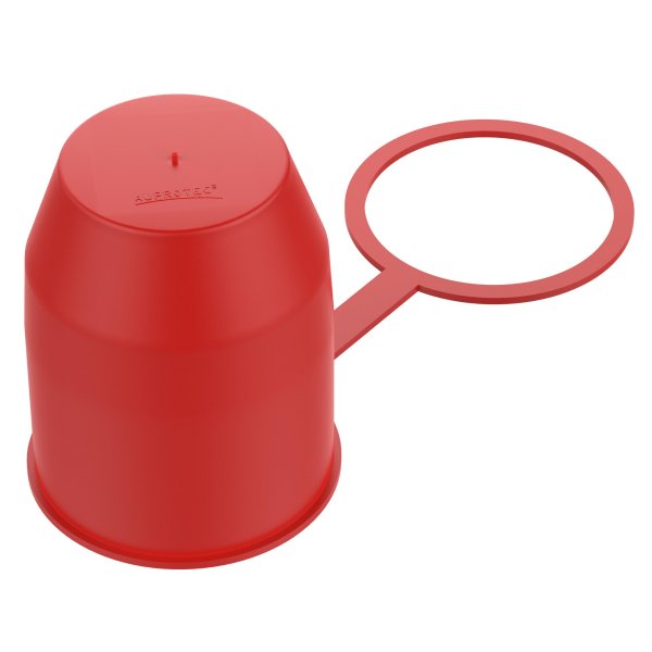 Schutzkappe Anhängerkupplung mit Sicherungsring für Kugelkopf-Kupplung rot