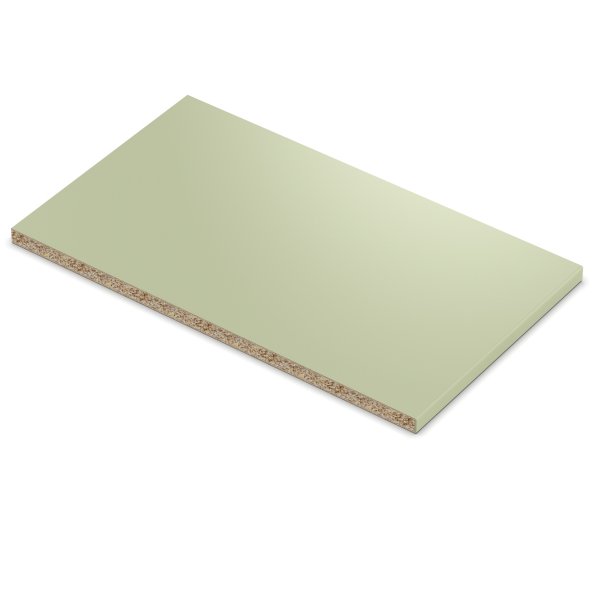 19 mm Einlegeboden Regalboden Dekor Avocado Green mit ABS Kante max 1000 x 800