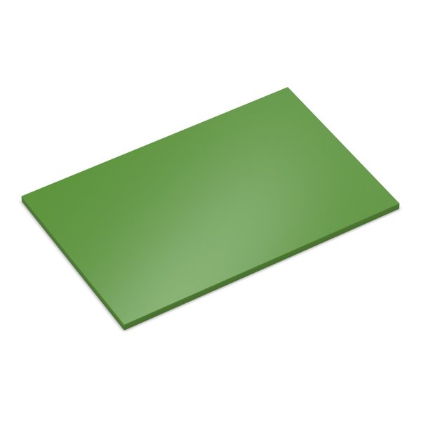 Płyta wiórowa dekoracyjna 19 mm, blat pokryty zieloną melaminą z obrzeżem ABS
