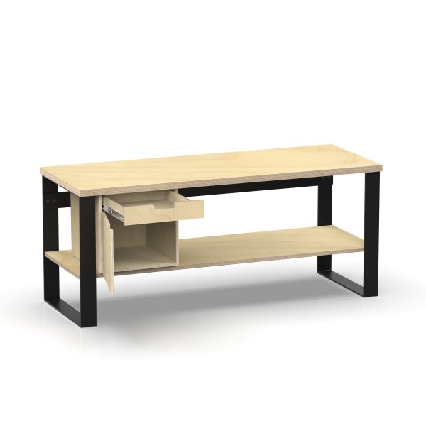 Profi Design Werkbank 2000 x 750 x 850 mm + 40mm Arbeitsplatte + Boden