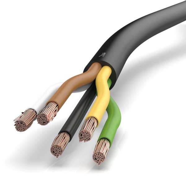 Auprotec Câble de véhicule 5 m - 2 x 2,5 mm² - Câble plat 2 fils